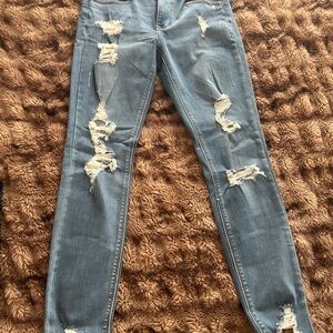 Express Distressed Legging size 4